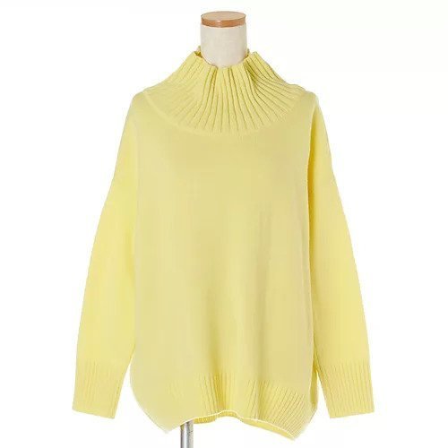 【イーバイエクラ/E by eclat】のボトルネックニット インテリア・キッズ・メンズ・レディースファッション・服の通販 founy(ファニー) 　ファッション　Fashion　レディースファッション　Fashion for Women　トップス・カットソー　Cut & Sew Tops　ニット　Knit Tops & Sweaters　おすすめ　Recommended / Our Picks　スマート　Smart, Elegant　ブラウジング　Blouson Silhouette, Cinched Waist　ボトルネック　Bottle Neck, Mock Neck　ラウンド　Round, Round Neck　洗える　Machine Washable　ウォームイエロー|ID: prp329100004112044 ipo3291000000035740582