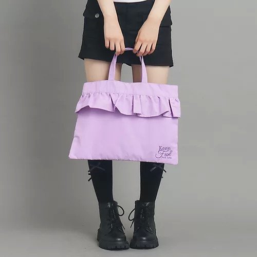 【ピンク ラテ/PINK-latte / KIDS】の【スクールグッズ】フリルレッスントート 人気、トレンドファッション・服の通販 founy(ファニー) 　ファッション　Fashion　キッズファッション　KIDS　フリル　Frills　ポケット　Pocket　 other-1|ID: prp329100004112174 ipo3291000000028002577