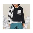 【ザ ショップ ティーケー/THE SHOP TK / KIDS】の【100-160】ブロッキング長袖Tシャツ/洗濯機OK 人気、トレンドファッション・服の通販 founy(ファニー) ファッション Fashion キッズファッション KIDS おすすめ Recommend シンプル Simple スマート Smart ブロッキング Blocking ポケット Pocket 長袖 Long Sleeve thumbnail ブラック|ID: prp329100004112180 ipo3291000000028351266