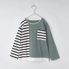 【ザ ショップ ティーケー/THE SHOP TK / KIDS】の【100-160】ブロッキング長袖Tシャツ/洗濯機OK 人気、トレンドファッション・服の通販 founy(ファニー) ファッション Fashion キッズファッション KIDS おすすめ Recommend シンプル Simple スマート Smart ブロッキング Blocking ポケット Pocket 長袖 Long Sleeve thumbnail グリーン|ID: prp329100004112180 ipo3291000000028351267