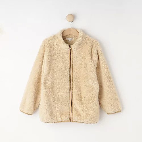 【シューラルー/SHOO LA RUE / KIDS】の【110-140cm】パイピングボアブルゾン インテリア・キッズ・メンズ・レディースファッション・服の通販 founy(ファニー) 　ファッション　Fashion　キッズファッション　KIDS　カーディガン　Cardigan　スタンド　Stand　スマート　Smart　パイピング　Piping　ブルゾン　Blouson　ポケット　Pocket　人気　Popularity　定番　Standard　ライトベージュ|ID: prp329100004112183 ipo3291000000028614969