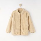 【シューラルー/SHOO LA RUE / KIDS】の【110-140cm/洗える】さらりと羽織れる パイピング ボアブルゾン ライトベージュ|ID: prp329100004112183 ipo3291000000029584839