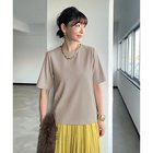 【スタイルデリ/STYLE DELI】の【匠ジョーゼット】スタイリッシュ半袖ブラウス グレイッシュベージュ|ID:prp329100004113213