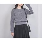 【ユナイテッドアローズ/UNITED ARROWS】のラメ クルーネック ニット DK.GRAY|ID:prp329100004113223