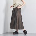 【ユナイテッドアローズ/UNITED ARROWS】のシャンブレー タフタ プリーツスカート DK.BROWN|ID:prp329100004113239