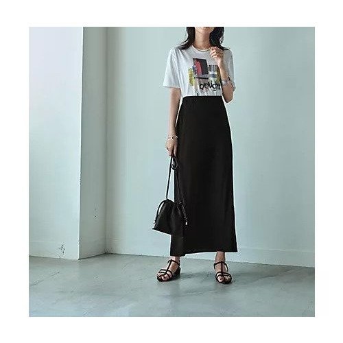 【スタイルデリ/STYLE DELI】の薄手なセンシュアルロング丈スカート インテリア・キッズ・メンズ・レディースファッション・服の通販 founy(ファニー) 　ファッション　Fashion　レディースファッション　WOMEN　スカート　Skirt　クール　Cool　シンプル　Simple　スリット　Slit　フォルム　Form　ペチコート　Petticoat　ペンシル　Pencil　ポケット　Pocket　ラグジュアリー　Luxury　ロング　Long　ブラック|ID: prp329100004113243 ipo3291000000030965069