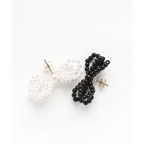 【コレカラ/collecala】のパール/ビーズリボンピアス 人気、トレンドファッション・服の通販 founy(ファニー) 　ファッション　Fashion　レディースファッション　Fashion for Women　ショート　Short, Short Length　トレンド　Trend, Trending Now　パーティ　Party, Party Style　パール　Pearl, Pearl Accent　モチーフ　Motif, Design Theme　リボン　Ribbon, Bow　other-3|ID: prp329100004113316 ipo3291000000031290073