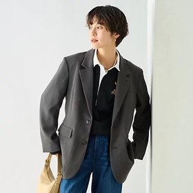 【リエミラー/Rie Miller】 《セットアップ対応》シングルテーラードジャケット人気、トレンドファッション・服の通販 founy(ファニー) ファッション Fashion レディースファッション WOMEN アウター Coat Outerwear ジャケット Jackets テーラードジャケット Tailored Jackets 2024年 2024 2024-2025秋冬・A/W Aw/Autumn/Winter/Fw/Fall/2024-2025 ショルダー Shoulder セットアップ Set Up トレンド Trend ビッグ Big モダン Modern |ID:prp329100004113337