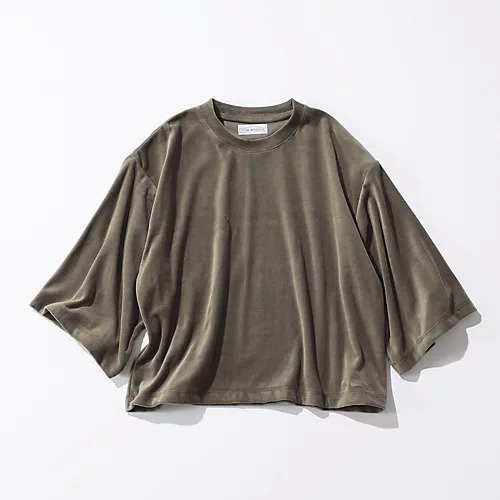 【ザ ニューハウス/THE NEWHOUSE】の【HPS別注】ベロア5分袖Tシャツ 人気、トレンドファッション・服の通販 founy(ファニー) 　ファッション　Fashion　レディースファッション　WOMEN　トップス・カットソー　Tops/Tshirt　シャツ/ブラウス　Shirts/Blouses　ロング / Tシャツ　T-Shirts　ベロア　Velour　スリーブ　Sleeve　ハーフ　Half　バランス　Balance　パターン　Pattern　ベロア　Velor　ワンポイント　One Point　別注　Special Order　洗える　Washable　 other-1|ID: prp329100004114977 ipo3291000000028034961