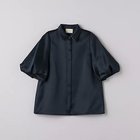 【ユナイテッドアローズ/UNITED ARROWS】のポリエステル サテン バルーンスリ―ブ ブラウス NAVY|ID: prp329100004114978 ipo3291000000028034980