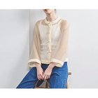 【ユナイテッドアローズ/UNITED ARROWS】のオーガンジー リボン 2WAY ブラウス BEIGE|ID:prp329100004114994