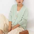 【ノーリーズ/NOLLEY'S】の【WEB限定】カシミヤブレンド長めVネックカーディガン(金ボタン) ミントグリーン|ID: prp329100004115033 ipo3291000000028035465