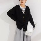 【ノーリーズ/NOLLEY'S】の【WEB限定】カシミヤブレンド長めVネックカーディガン(金ボタン) 人気、トレンドファッション・服の通販 founy(ファニー) ファッション Fashion レディースファッション WOMEN トップス・カットソー Tops/Tshirt カーディガン Cardigans Vネック V-Neck 2024年 2024 2024-2025秋冬・A/W Aw/Autumn/Winter/Fw/Fall/2024-2025 おすすめ Recommend カシミヤ Cashmere カーディガン Cardigan ストレッチ Stretch スリット Slit タンク Tank フロント Front リラックス Relax ループ Loop 人気 Popularity 定番 Standard thumbnail ブラック|ID: prp329100004115033 ipo3291000000028035469