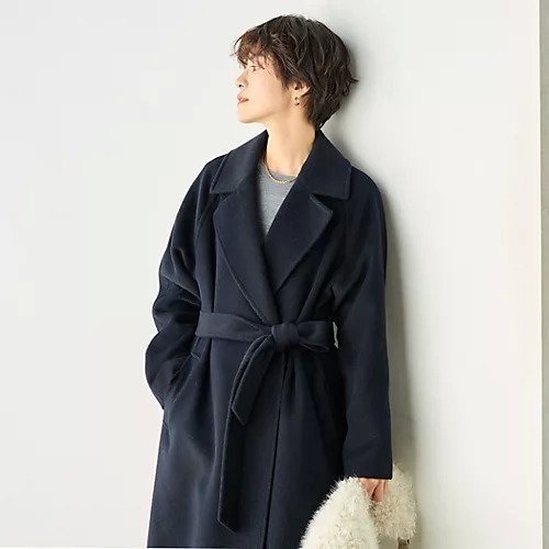 【ノーリーズソフィー/NOLLEY'S sophi】のアンゴラロングベルテッドコート インテリア・キッズ・メンズ・レディースファッション・服の通販 founy(ファニー) 　ファッション　Fashion　レディースファッション　WOMEN　アウター　Coat Outerwear　コート　Coats　2024年　2024　2024-2025秋冬・A/W　Aw/Autumn/Winter/Fw/Fall/2024-2025　アンゴラ　Angola　ショート　Short　スリーブ　Sleeve　プレミアム　Premium　ベーシック　Basic　ラグジュアリー　Luxury　ロング　Long　ネイビー|ID: prp329100004115194 ipo3291000000028036533