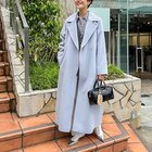 【ノーリーズソフィー/NOLLEY'S sophi】のアンゴラロングベルテッドコート 人気、トレンドファッション・服の通販 founy(ファニー) ファッション Fashion レディースファッション WOMEN アウター Coat Outerwear コート Coats 2024年 2024 2024-2025秋冬・A/W Aw/Autumn/Winter/Fw/Fall/2024-2025 アンゴラ Angola ショート Short スリーブ Sleeve プレミアム Premium ベーシック Basic ラグジュアリー Luxury ロング Long thumbnail グレイッシュブルー|ID: prp329100004115194 ipo3291000000029425409