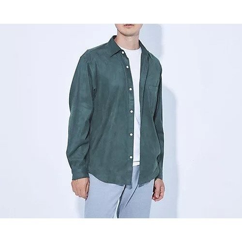 【グリーンレーベルリラクシング/green label relaxing / UNITED ARROWS / MEN】の【WEB限定】JUST fit スエードライク 長袖 シャツ インテリア・キッズ・メンズ・レディースファッション・服の通販 founy(ファニー) https://founy.com/ ファッション Fashion メンズファッション MEN エレガント 上品 Elegant 秋 Autumn/Fall カットソー Cut And Sew スタンダード Standard スマート Smart タートルネック Turtleneck 長袖 Long Sleeve フェイクスエード Faux Suede フレンチ French フロント Front おすすめ Recommend ビジネス 仕事 通勤 Business |ID: prp329100004115332 ipo3291000000028042238