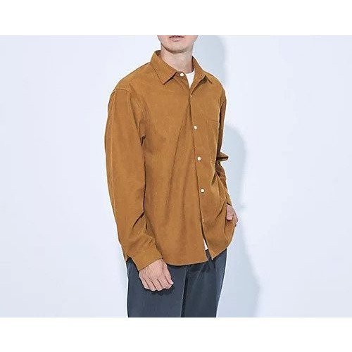 【グリーンレーベルリラクシング/green label relaxing / UNITED ARROWS / MEN】の【WEB限定】JUST fit コーデュロイ 長袖 シャツ インテリア・キッズ・メンズ・レディースファッション・服の通販 founy(ファニー) 　ファッション　Fashion　メンズファッション　MEN　秋　Autumn/Fall　カットソー　Cut And Sew　コーデュロイ　Corduroy　スタンダード　Standard　スマート　Smart　タートルネック　Turtleneck　長袖　Long Sleeve　フレンチ　French　フロント　Front　おすすめ　Recommend　エレガント 上品　Elegant　ビジネス 仕事 通勤　Business　MD.BROWN|ID: prp329100004115336 ipo3291000000028042468