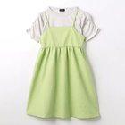 【グリーンレーベルリラクシング/green label relaxing / UNITED ARROWS / KIDS】のTJ エンボスワンピース+ギャザーTシャツセット / キッズ 100cm-130cm LIME|ID: prp329100004115416 ipo3291000000028045004