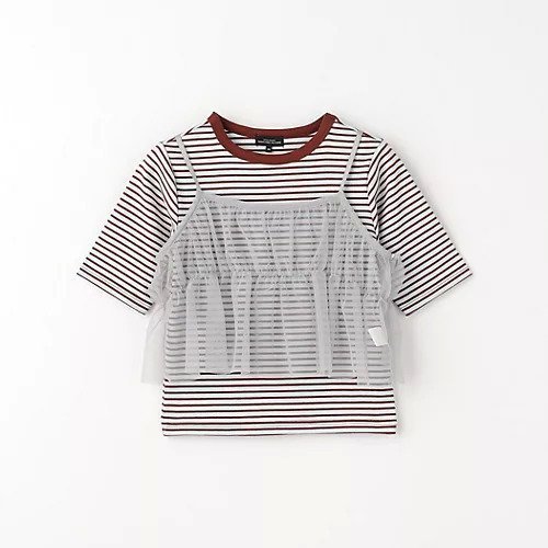 【グリーンレーベルリラクシング/green label relaxing / UNITED ARROWS / KIDS】のTJ チュールキャミ+ボーダー プルオーバー セット100cm-130cm インテリア・キッズ・メンズ・レディースファッション・服の通販 founy(ファニー) 　ファッション　Fashion　キッズファッション　KIDS　トップス・カットソー　Tops/Tees/Kids　キャミソール　Camisole　ギャザー　Gather　シンプル　Simple　チュール　Tulle　ボトム　Bottom　ボーダー　Border　夏　Summer　LT.BLUE|ID: prp329100004117158 ipo3291000000028055309