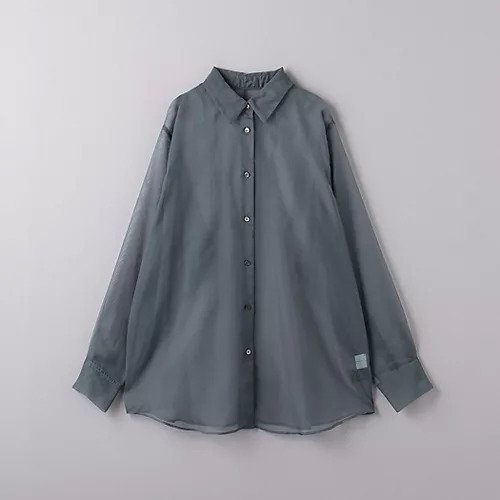 【ユナイテッドアローズ/UNITED ARROWS】のシアー ビッグシャツ インテリア・キッズ・メンズ・レディースファッション・服の通販 founy(ファニー) 　ファッション　Fashion　レディースファッション　WOMEN　トップス・カットソー　Tops/Tshirt　シャツ/ブラウス　Shirts/Blouses　インナー　Inner　カットソー　Cut And Sew　シアー　Sheer　タートルネック　Turtleneck　トレンド　Trend　ビッグ　Big　ベスト　Vest　A/W・秋冬　Aw・Autumn/Winter・Fw・Fall-Winter　エレガント 上品　Elegant　DK.GRAY|ID: prp329100004120853 ipo3291000000028110108