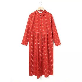 【ミディウミ/MidiUmi】の小紋柄切替ワンピース 人気、トレンドファッション・服の通販 founy(ファニー) ファッション Fashion レディースファッション WOMEN ワンピース Dress アンティーク Antique ギャザー Gather ドット Dot ブロード Broad プリント Print レギュラー Regular ロング Long 切替 Switching |ID:prp329100004122027