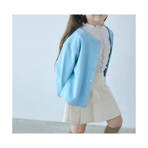 【グリーンレーベルリラクシング/green label relaxing / UNITED ARROWS / KIDS】のTJ 裏毛 カーディガン / キッズ 100cm-130cm インテリア・キッズ・メンズ・レディースファッション・服の通販 founy(ファニー) 　ファッション　Fashion　キッズファッション　KIDS　カーディガン　Cardigan　シンプル　Simple　定番　Standard　人気　Popularity　メタル　Metal　LT.BLUE|ID: prp329100004122121 ipo3291000000028128953