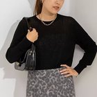 【リエミラー/Rie Miller】の《手洗い可能》シアー針抜きクルーネックプルオーバーニット 人気、トレンドファッション・服の通販 founy(ファニー) ファッション Fashion レディースファッション WOMEN トップス・カットソー Tops/Tshirt ニット Knit Tops プルオーバー Pullover 2024年 2024 2024-2025秋冬・A/W Aw/Autumn/Winter/Fw/Fall/2024-2025 おすすめ Recommend シアー Sheer シンプル Simple ジャケット Jacket 春 Spring 秋 Autumn/Fall 軽量 Lightweight thumbnail ブラック|ID: prp329100004123531 ipo3291000000028144074