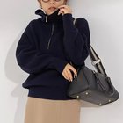 【ノーリーズソフィー/NOLLEY'S sophi】の片畦ハーフジッププルオーバーニット 人気、トレンドファッション・服の通販 founy(ファニー) ファッション Fashion レディースファッション WOMEN トップス・カットソー Tops/Tshirt ニット Knit Tops プルオーバー Pullover 2024年 2024 2024-2025秋冬・A/W Aw/Autumn/Winter/Fw/Fall/2024-2025 おすすめ Recommend ミニスカート Mini Skirt エレガント 上品 Elegant 畦 Ridge thumbnail ダークネイビー|ID: prp329100004123532 ipo3291000000028144089