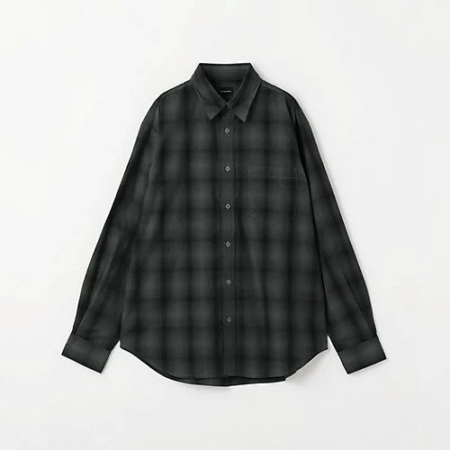 【グリーンレーベルリラクシング/green label relaxing / UNITED ARROWS / MEN】のオンブレ チェック レギュラーカラー シャツ インテリア・キッズ・メンズ・レディースファッション・服の通販 founy(ファニー) 　ファッション　Fashion　メンズファッション　MEN　スニーカー　Sneakers　チェック　Check　デニム　Denim　バランス　Balance　プリント　Print　ポケット　Pocket　リラックス　Relax　レギュラー　Regular　おすすめ　Recommend　エレガント 上品　Elegant　DK.GRAY|ID: prp329100004123809 ipo3291000000028155604