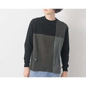 【デッサン/Dessin / MEN】のブロッキングロンT 人気、トレンドファッション・服の通販 founy(ファニー) ファッション Fashion メンズファッション MEN スマート Smart ブロッキング Blocking ボトム Bottom ミックス Mix |ID:prp329100004123812