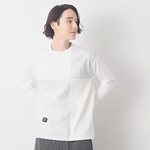 【デッサン/Dessin / MEN】のブロッキングロンT インテリア・キッズ・メンズ・レディースファッション・服の通販 founy(ファニー) 　ファッション　Fashion　メンズファッション　MEN　スマート　Smart　ブロッキング　Blocking　ボトム　Bottom　ミックス　Mix　グレー|ID: prp329100004123812 ipo3291000000028155631