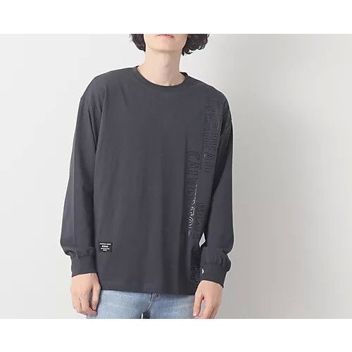 【デッサン/Dessin / MEN】のロゴロンT インテリア・キッズ・メンズ・レディースファッション・服の通販 founy(ファニー) 　ファッション　Fashion　メンズファッション　MEN　インナー　Inner　シルケット　Mercerization　スマート　Smart　スリーブ　Sleeve　ロング　Long　冬　Winter　チャコールグレー|ID: prp329100004123813 ipo3291000000028155637