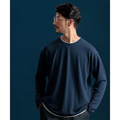 【ザ ショップ ティーケー/THE SHOP TK / MEN】の杢ふくれフェイクレイヤードプルオーバー インテリア・キッズ・メンズ・レディースファッション・服の通販 founy(ファニー) https://founy.com/ ファッション Fashion メンズファッション MEN トップス・カットソー Tops/Tshirt/Men シンプル Simple ジャカード Jacquard ストレッチ Stretch スマート Smart フィット Fit レギュラー Regular |ID: prp329100004123820 ipo3291000000029863870