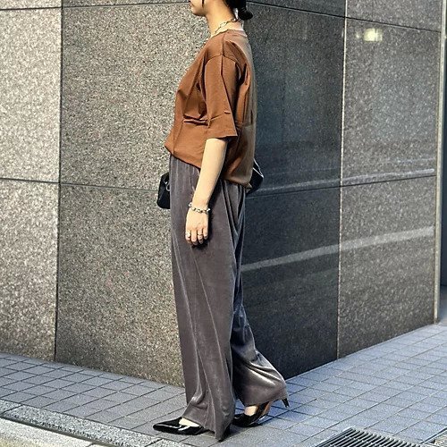 【アダワス/ADAWAS】のコットンTシャツ 人気、トレンドファッション・服の通販 founy(ファニー) 　ファッション　Fashion　レディースファッション　WOMEN　トップス・カットソー　Tops/Tshirt　シャツ/ブラウス　Shirts/Blouses　ロング / Tシャツ　T-Shirts　インナー　Inner　シンプル　Simple　洗える　Washable　other-3|ID: prp329100004124787 ipo3291000000031289198