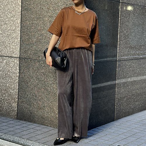 【アダワス/ADAWAS】のコットンTシャツ 人気、トレンドファッション・服の通販 founy(ファニー) 　ファッション　Fashion　レディースファッション　Fashion for Women　トップス・カットソー　Cut & Sew Tops　シャツ・ブラウス・オフィスカジュアル　Elegant Blouses & Button-Ups　ロングTシャツ・Tシャツ　Longline T-Shirts & Tees　インナー　Innerwear　シンプル　Simple, Minimal　洗える　Machine Washable　other-2|ID: prp329100004124787 ipo3291000000035442716