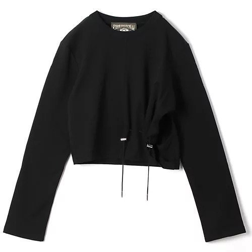 【フォトコピュー/PHOTOCOPIEU】のDRAWSTRING DETAIL TOP インテリア・キッズ・メンズ・レディースファッション・服の通販 founy(ファニー) https://founy.com/ ファッション Fashion レディースファッション WOMEN ワンピース Dress 2024年 2024 2024-2025秋冬・A/W Aw/Autumn/Winter/Fw/Fall/2024-2025 カットソー Cut And Sew コンパクト Compact ドローストリング Drawstring 洗える Washable |ID: prp329100004124794 ipo3291000000028162719