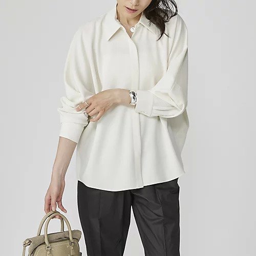 【エクラ/eclat】のとろみドルマンブラウス 人気、トレンドファッション・服の通販 founy(ファニー) 　ファッション　Fashion　レディースファッション　Ladies' Fashion Online　トップス・カットソー　Tops/Tshirt　シャツ/ブラウス　Shirts/Blouses　とろみ　Thickness　エレガント 上品　Elegant　クラシカル　Classical　シンプル　Simple　ドレープ　Drape　フォーマル　Formal　ヨーク　Yoke　別注　Special Order　洗える　Washable　other-3|ID: prp329100004124801 ipo3291000000032617268