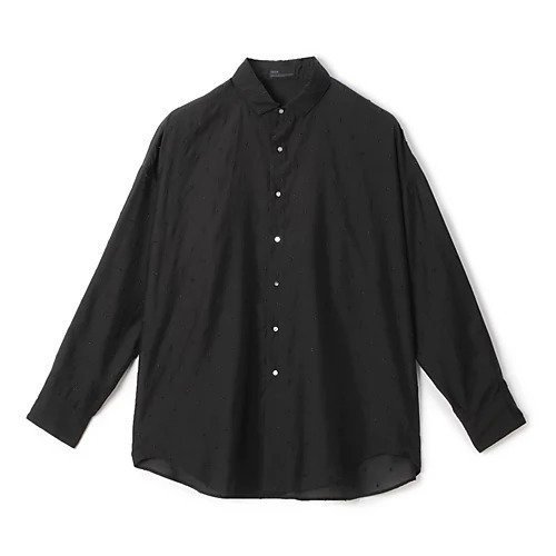 【ティッカ/TICCA】の【HPS別注】ドットエンブロイダリーシャツ インテリア・キッズ・メンズ・レディースファッション・服の通販 founy(ファニー) 　ファッション　Fashion　レディースファッション　WOMEN　トップス・カットソー　Tops/Tshirt　シャツ/ブラウス　Shirts/Blouses　オーガンジー　Organdy　シアー　Sheer　デニム　Denim　ドット　Dot　モチーフ　Motif　リラックス　Relax　別注　Special Order　ブラック|ID: prp329100004124810 ipo3291000000031714798