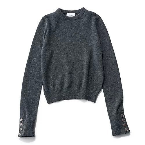 【アルジット/ARGIET】のカシミヤ混袖ボタンニット 人気、トレンドファッション・服の通販 founy(ファニー) 　ファッション　Fashion　レディースファッション　Fashion for Women　トップス・カットソー　Cut & Sew Tops　ニット　Knit Tops & Sweaters　カフス　Cuff Design　ジャケット　Jacket, Outerwear　other-2|ID: prp329100004124827 ipo3291000000031289278