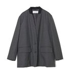 【エスロー/ESLOW】のノーカラージャケット 人気、トレンドファッション・服の通販 founy(ファニー) ファッション Fashion レディースファッション WOMEN アウター Coat Outerwear ジャケット Jackets ノーカラージャケット No Collar Leather Jackets ジャケット Jacket スタンド Stand ドロップ Drop フォルム Form フロント Front マニッシュ Mannish 定番 Standard thumbnail チャコールグレー|ID: prp329100004125078 ipo3291000000028164422