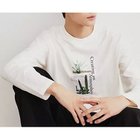 【ザ ショップ ティーケー/THE SHOP TK / MEN】のオーガビッツグラフィックプリント長袖Tシャツ 親子リンク/コットン100%/マシンウォッシャブル オフホワイト|ID: prp329100004125466 ipo3291000000028173168