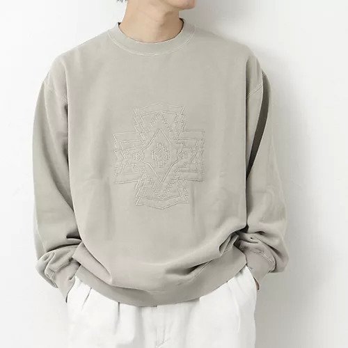 【ノーリーズ グッドマン/NOLLEY'S goodman / MEN】の【PENDLETON/ペンドルトン】Pigmentdye EMB Sweat 刺しゅうスウェット 人気、トレンドファッション・服の通販 founy(ファニー) 　ファッション　Fashion　メンズファッション　MEN　スウェット　Sweat　ネイティブ　Native　ビンテージ　Vintage　フロント　Front　 other-1|ID: prp329100004125475 ipo3291000000028173517