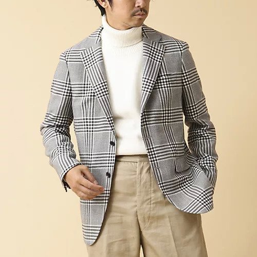 【ノーリーズ グッドマン/NOLLEY'S goodman / MEN】の【ビジカジ対応】IMPORT FABRIC JACKET テーラードジャケット インテリア・キッズ・メンズ・レディースファッション・服の通販 founy(ファニー) https://founy.com/ ファッション Fashion メンズファッション MEN おすすめ Recommend チェック Check ツイード Tweed パターン Pattern ビジネス 仕事 通勤 Business フロント Front |ID: prp329100004125498 ipo3291000000028173671