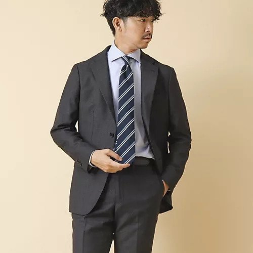 【ノーリーズ グッドマン/NOLLEY'S goodman / MEN】の【Loro Piana/ロロ・ピアーナ】【REDA ACTIVE/レダ アクティブ】セットアップスーツ インテリア・キッズ・メンズ・レディースファッション・服の通販 founy(ファニー) 　ファッション　Fashion　メンズファッション　MEN　セットアップ　Setup/Men　ジャケット　Jacket　ストレッチ　Stretch　スーツ　Suit　セットアップ　Set Up　テーパード　Tapered　人気　Popularity　フロント　Front　プリーツ　Pleats　リラックス　Relax　エレガント 上品　Elegant　ビジネス 仕事 通勤　Business　チャコールグレー|ID: prp329100004125515 ipo3291000000029583164