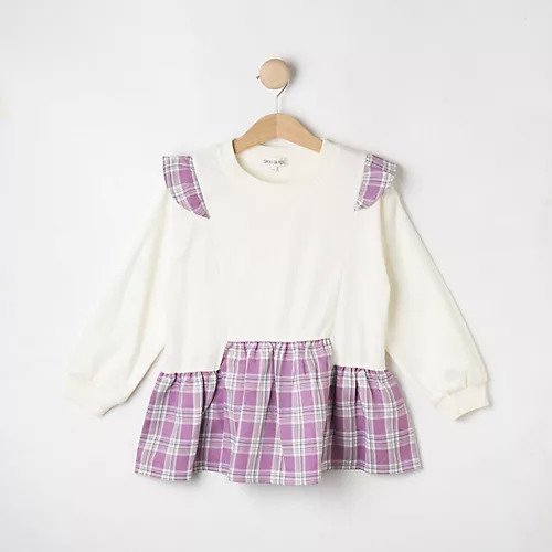 【シューラルー/SHOO LA RUE / KIDS】の【110-140cm】チェック使い 切替フレアトップス インテリア・キッズ・メンズ・レディースファッション・服の通販 founy(ファニー) 　ファッション　Fashion　キッズファッション　KIDS　トップス・カットソー　Tops/Tees/Kids　ジャージ　Jersey　スウェット　Sweat　スマート　Smart　チェック　Check　フレア　Flare　ボーイズ　Boys　冬　Winter　切替　Switching　秋　Autumn/Fall　長袖　Long Sleeve　アイボリー|ID: prp329100004125534 ipo3291000000028173856