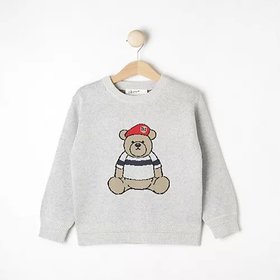 【デッサン/Dessin / KIDS】のオリジナルベアジャカードニット 人気、トレンドファッション・服の通販 founy(ファニー) ファッション Fashion キッズファッション KIDS キャラクター Character スマート Smart |ID:prp329100004125565