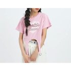 【ピンク ラテ/PINK-latte / KIDS】の【るーつくコラボ/ニコラ9月号掲載】ベルトデザインコンパクトTシャツ ピンク|ID: prp329100004125628 ipo3291000000028174611