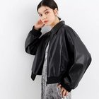 【ザ ショップ ティーケー/THE SHOP TK】の【環境に優しい】合皮リブブルゾン 人気、トレンドファッション・服の通販 founy(ファニー) ファッション Fashion レディースファッション WOMEN アウター Coat Outerwear ブルゾン Blouson/Jackets おすすめ Recommend キャミワンピース Cami Dress クラッシュ Crash クリスタル Crystal コンパクト Compact スマート Smart セットアップ Set Up デニム Denim フレア Flare ベロア Velor thumbnail ブラック|ID: prp329100004126822 ipo3291000000028183762