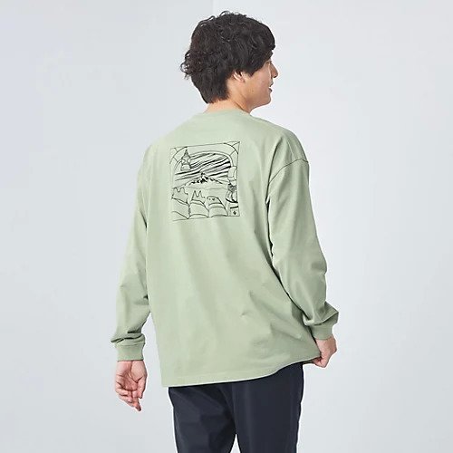 【グリーンレーベルリラクシング/green label relaxing / UNITED ARROWS / MEN】の【別注】GLR テント グラフィック カットソー インテリア・キッズ・メンズ・レディースファッション・服の通販 founy(ファニー) 　ファッション　Fashion　メンズファッション　MEN　トップス・カットソー　Tops/Tshirt/Men　アウトドア　Outdoor　イラスト　Illustration　カットソー　Cut And Sew　グラフィック　Graphic　サンダル　Sandals　ショーツ　Shorts　スポーツ　Sports　デニム　Denim　人気　Popularity　長袖　Long Sleeve　フロント　Front　プリント　Print　別注　Special Order　モノトーン　Monotone　ワーク　Work　おすすめ　Recommend　OLIVE|ID: prp329100004129216 ipo3291000000028217928