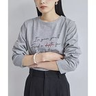 【ビス/VIS】の【洗える】配色ロゴロングTシャツ ライトグレー|ID:prp329100004130006